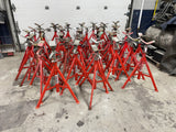 USED RIDGID VJ-99 V-Head High Pipe Stand 28" to 52"