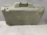 Used RIDGID 600 Power Pipe Threader Set Dies 3/8" - 1 1/4" & Support Arm & Case