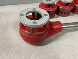 NEW BMC TOOLS 1/2", 3/4" 1" and 1 1/4" 12R DIE SET WITH RATCHETING HEAD AND HANDLE