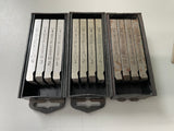 Three SETS RIDGID 48265 1 1/8'' - 7 UNC RH HIGH SPEED STEEL UNIVERSAL BOLT DIES NOS