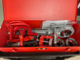 !!!NEW!!! RIDGID 700 PIPE THREADER + 12R DIE SET + SUPPORT ARM + CUTTER + REAMER + CASE
