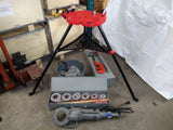 New BMC Tools 700 Pipe Threader + 12R Die Set + Cutter + Reamer + Oiler + Stand