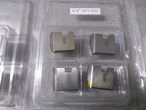 BMC Tools 37875 12-R High Speed Steel RH Pipe Dies, 3/4" Fits Ridgid