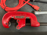 Lightly Used Ridgid 700 Pipe Threader + 12R Die Set + Cutter + Reamer + Oiler + Stand
