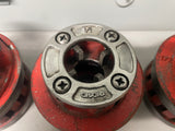 RIDGID PIPE THREADER 36475 12R DIE SET 1/2" - 2" With Case