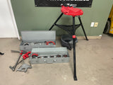 Used Ridgid 700 Pipe Threader + 12R Die Set + Cutter + Reamer + Oiler + Stand + Support Arm
