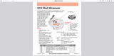Used RIDGID 88232 915 Portable Roll Groover
